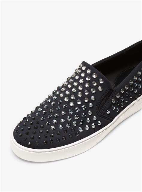 michael kors keaton studded slip on|Michael Kors keaton logo sneaker.